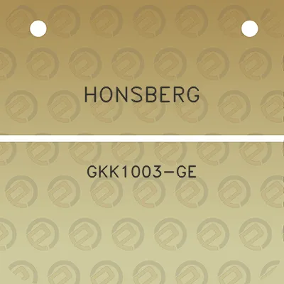 honsberg-gkk1003-ge