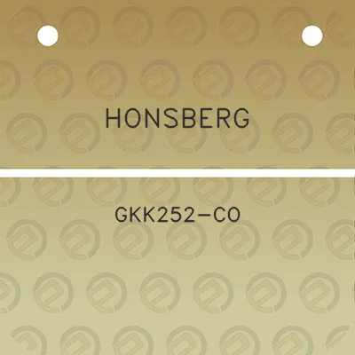 honsberg-gkk252-co