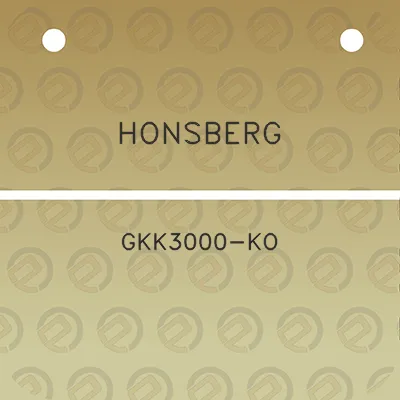 honsberg-gkk3000-ko