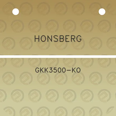 honsberg-gkk3500-ko