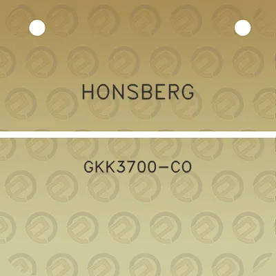 honsberg-gkk3700-co