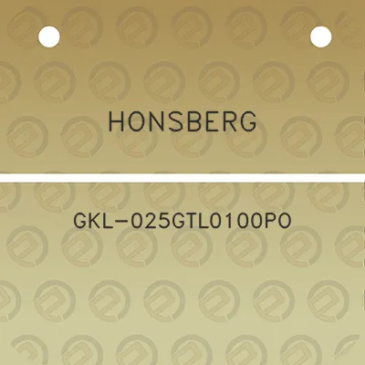 honsberg-gkl-025gtl0100po