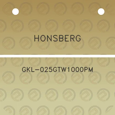 honsberg-gkl-025gtw1000pm