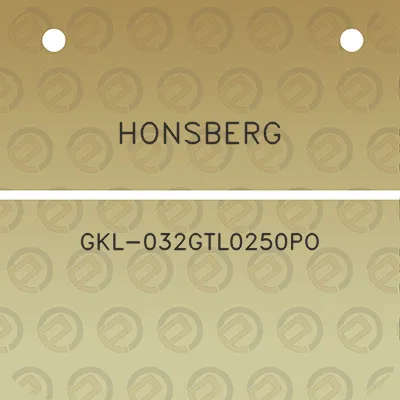 honsberg-gkl-032gtl0250po