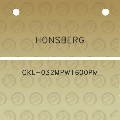 honsberg-gkl-032mpw1600pm