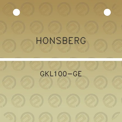 honsberg-gkl100-ge