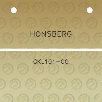 honsberg-gkl101-co