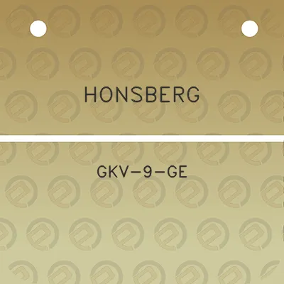 honsberg-gkv-9-ge