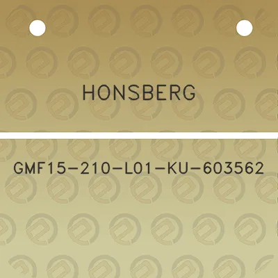 honsberg-gmf15-210-l01-ku-603562