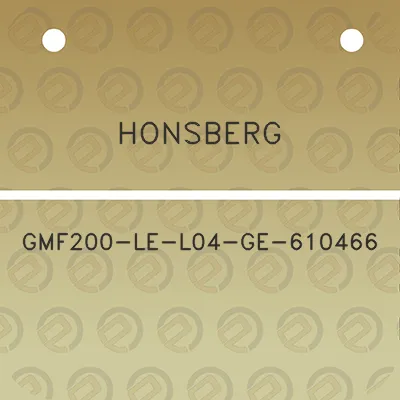 honsberg-gmf200-le-l04-ge-610466