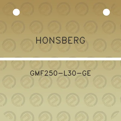 honsberg-gmf250-l30-ge