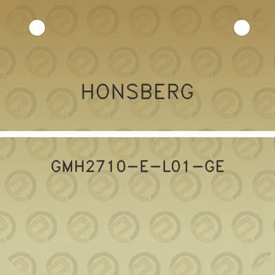 honsberg-gmh2710-e-l01-ge