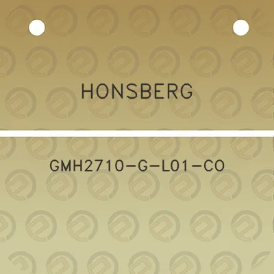 honsberg-gmh2710-g-l01-co