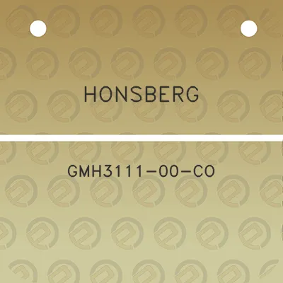 honsberg-gmh3111-00-co