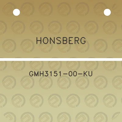 honsberg-gmh3151-00-ku