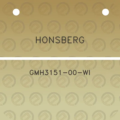 honsberg-gmh3151-00-wi