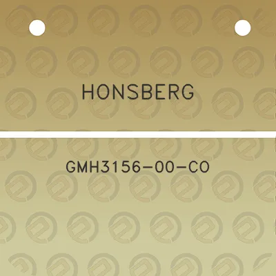 honsberg-gmh3156-00-co