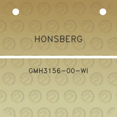 honsberg-gmh3156-00-wi