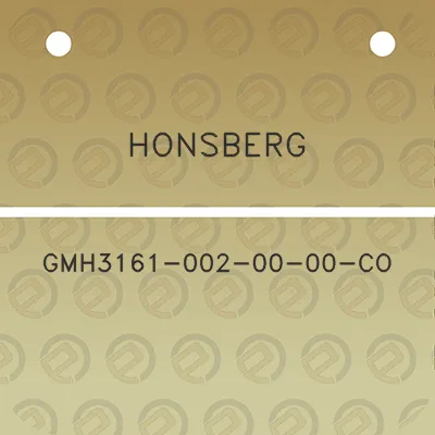 honsberg-gmh3161-002-00-00-co