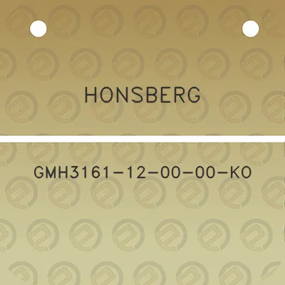 honsberg-gmh3161-12-00-00-ko