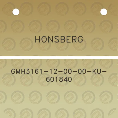 honsberg-gmh3161-12-00-00-ku-601840