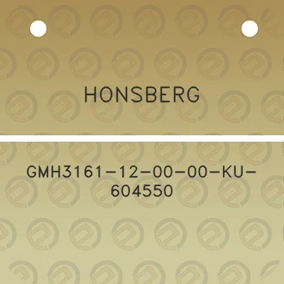 honsberg-gmh3161-12-00-00-ku-604550