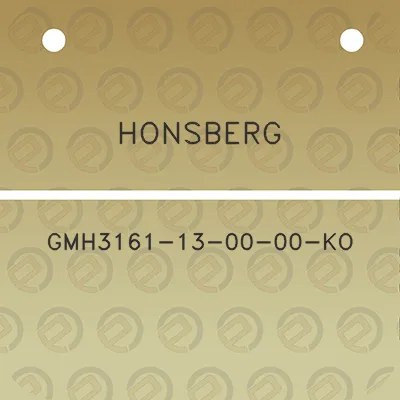 honsberg-gmh3161-13-00-00-ko