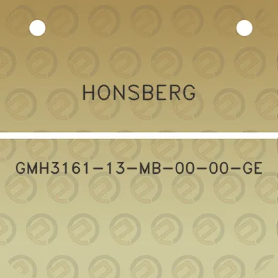 honsberg-gmh3161-13-mb-00-00-ge