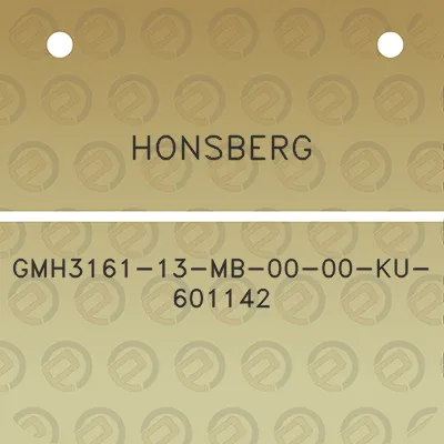 honsberg-gmh3161-13-mb-00-00-ku-601142