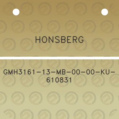 honsberg-gmh3161-13-mb-00-00-ku-610831