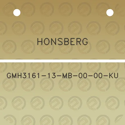 honsberg-gmh3161-13-mb-00-00-ku