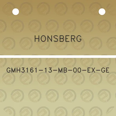 honsberg-gmh3161-13-mb-00-ex-ge