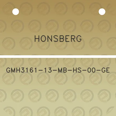 honsberg-gmh3161-13-mb-hs-00-ge