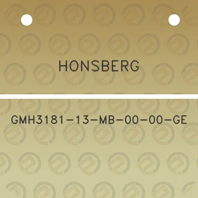 honsberg-gmh3181-13-mb-00-00-ge