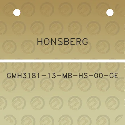 honsberg-gmh3181-13-mb-hs-00-ge