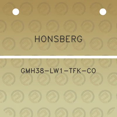 honsberg-gmh38-lw1-tfk-co