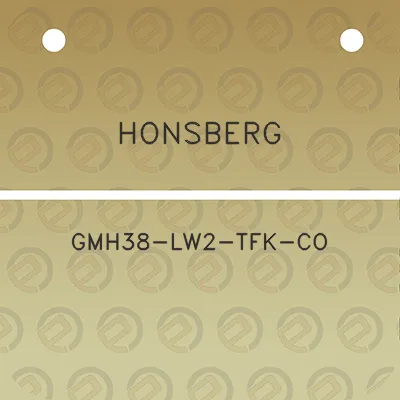 honsberg-gmh38-lw2-tfk-co