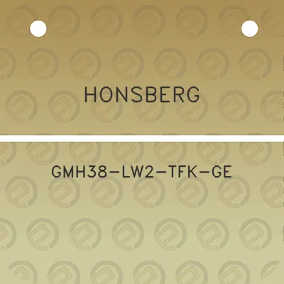 honsberg-gmh38-lw2-tfk-ge