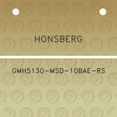 honsberg-gmh5130-msd-10bae-rs