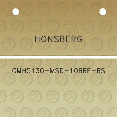 honsberg-gmh5130-msd-10bre-rs