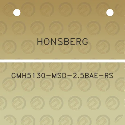 honsberg-gmh5130-msd-25bae-rs