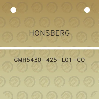 honsberg-gmh5430-425-l01-co