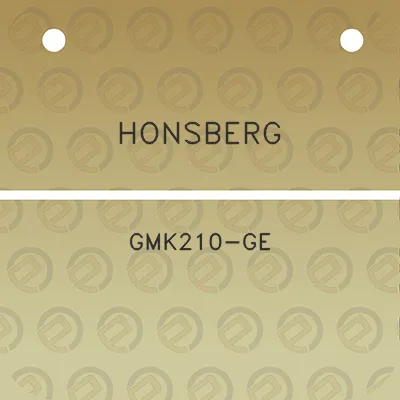 honsberg-gmk210-ge