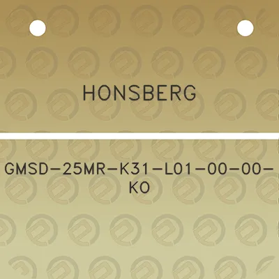 honsberg-gmsd-25mr-k31-l01-00-00-ko