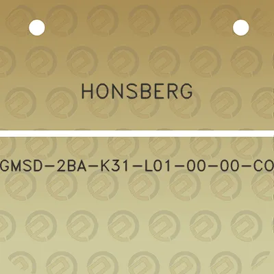 honsberg-gmsd-2ba-k31-l01-00-00-co