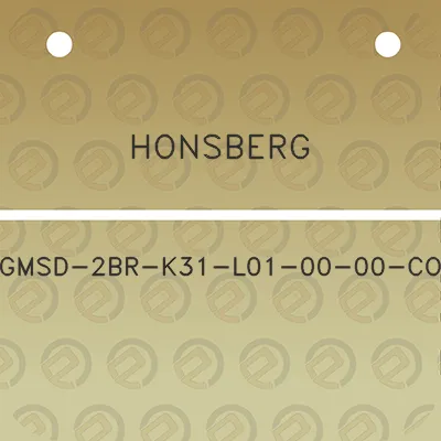 honsberg-gmsd-2br-k31-l01-00-00-co