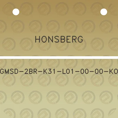 honsberg-gmsd-2br-k31-l01-00-00-ko