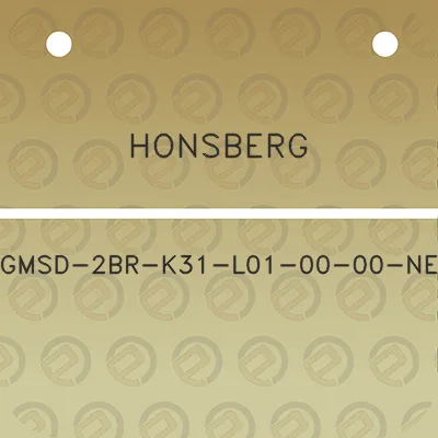 honsberg-gmsd-2br-k31-l01-00-00-ne