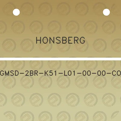 honsberg-gmsd-2br-k51-l01-00-00-co