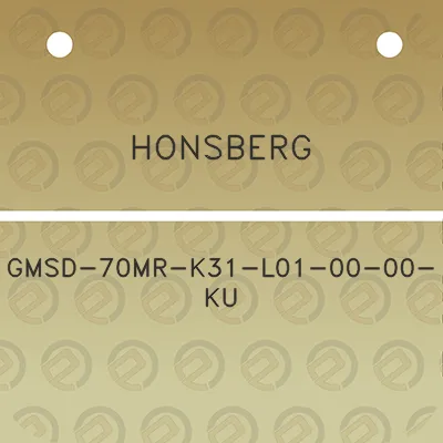 honsberg-gmsd-70mr-k31-l01-00-00-ku